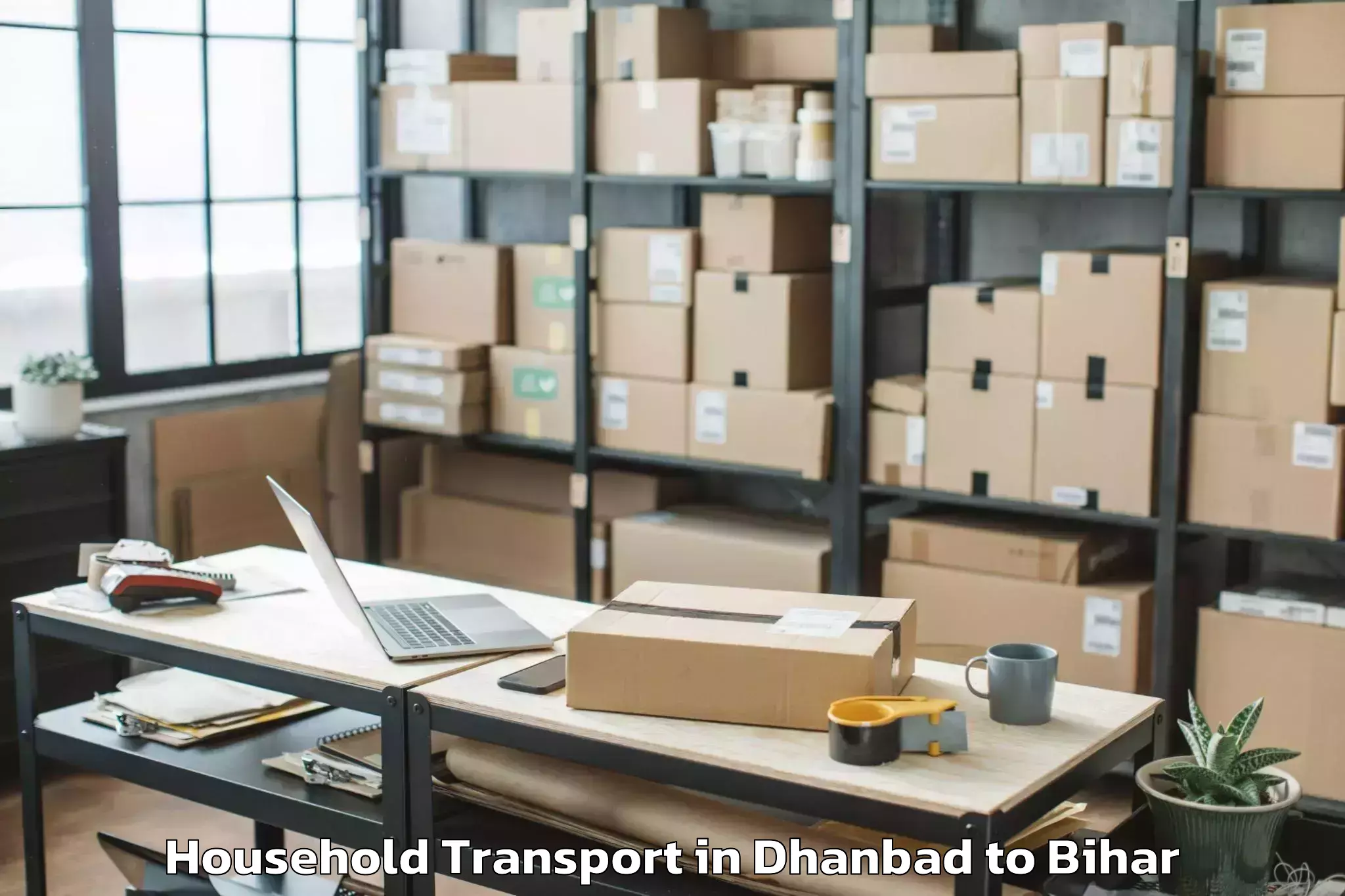 Top Dhanbad to Paroo Household Transport Available